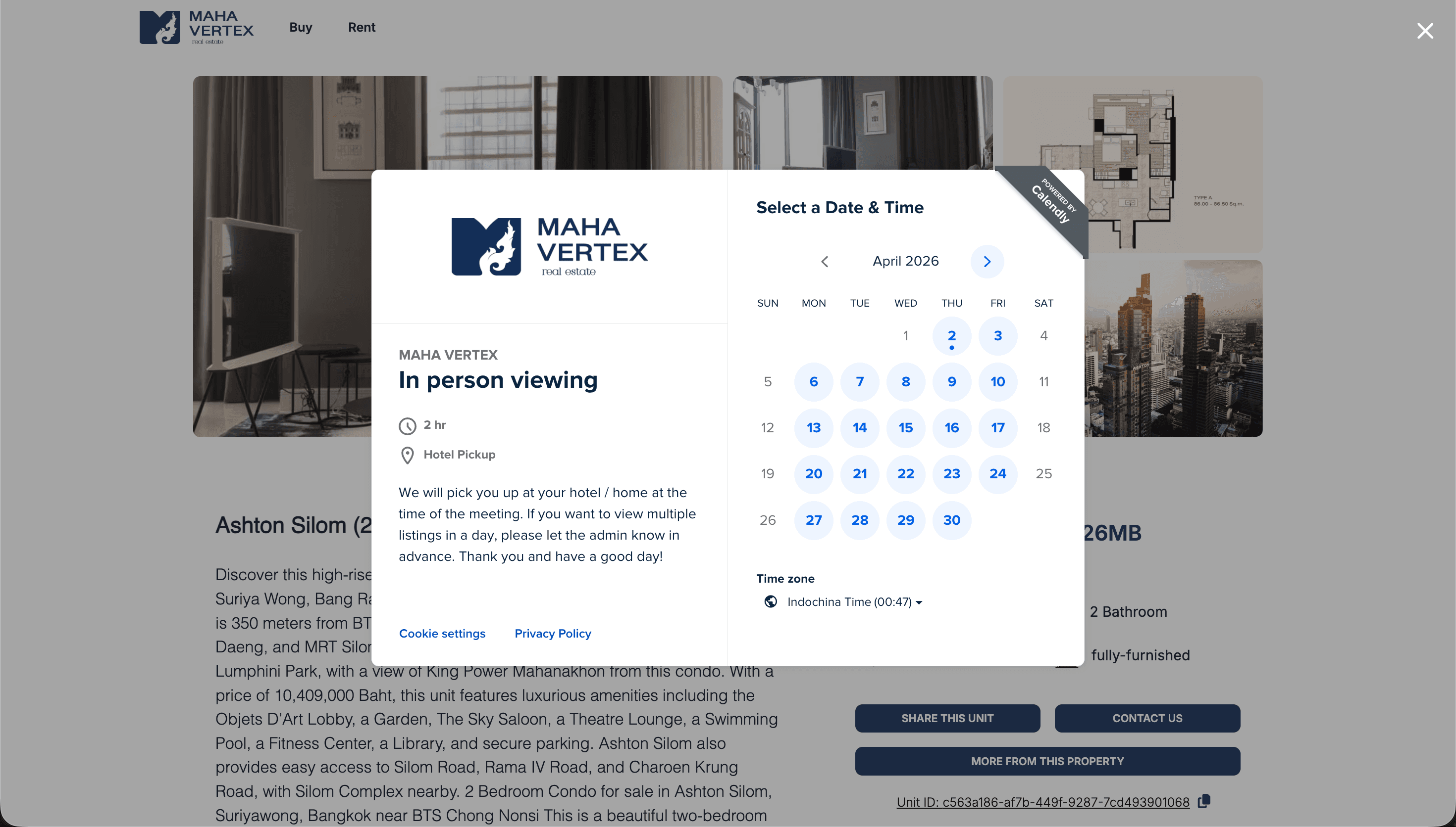 Calendly Booking Integration