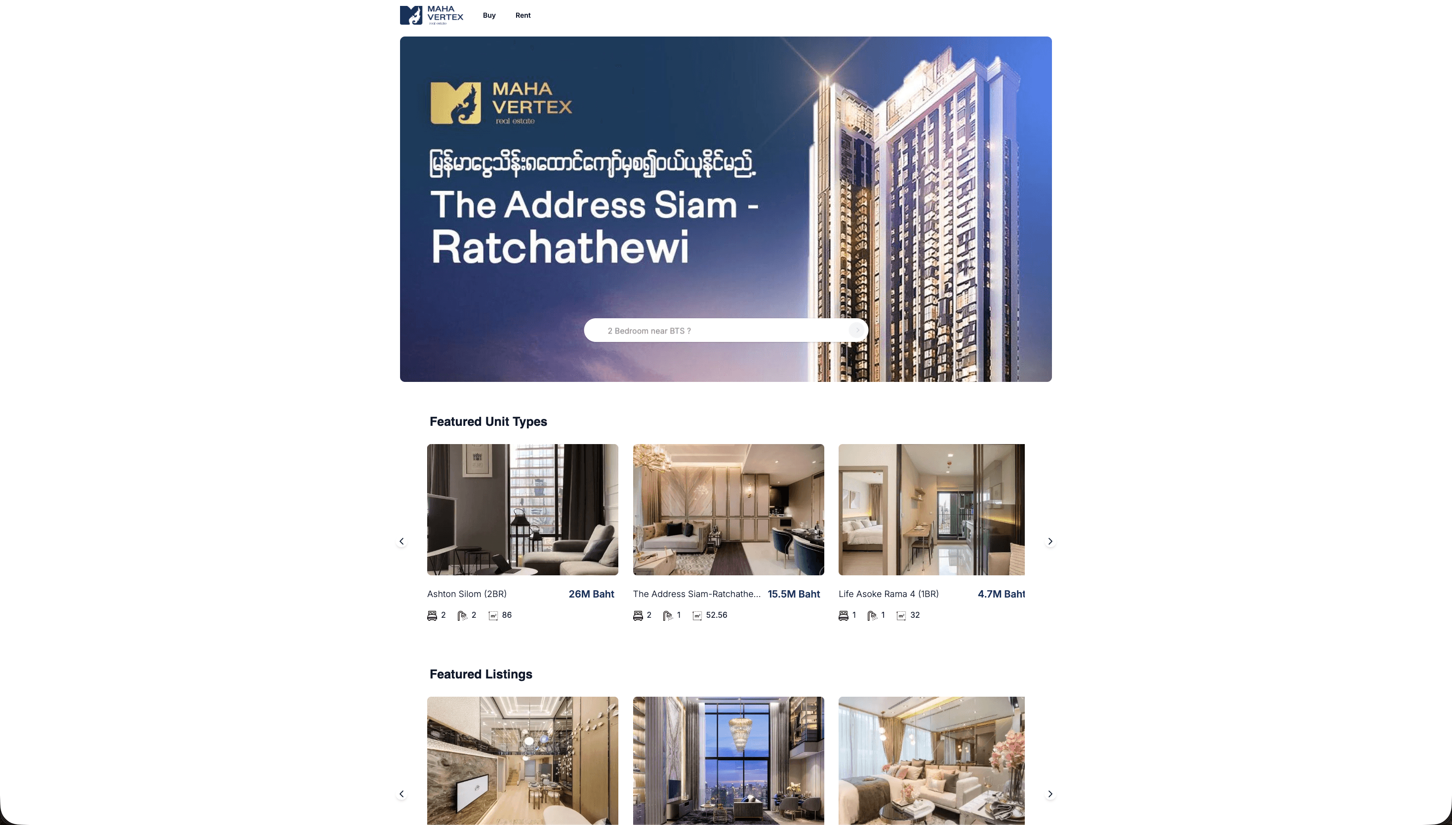 Maha Vertex Real Estate platform